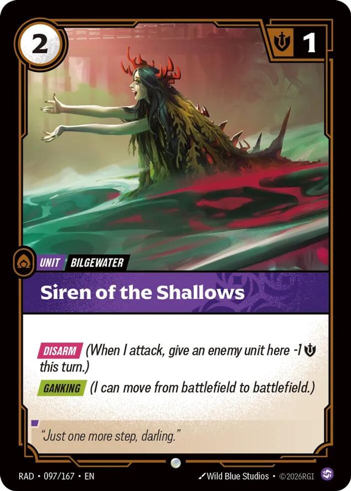 Siren of the Shallows 097/167 Common Radiance Riftbound Foil NM