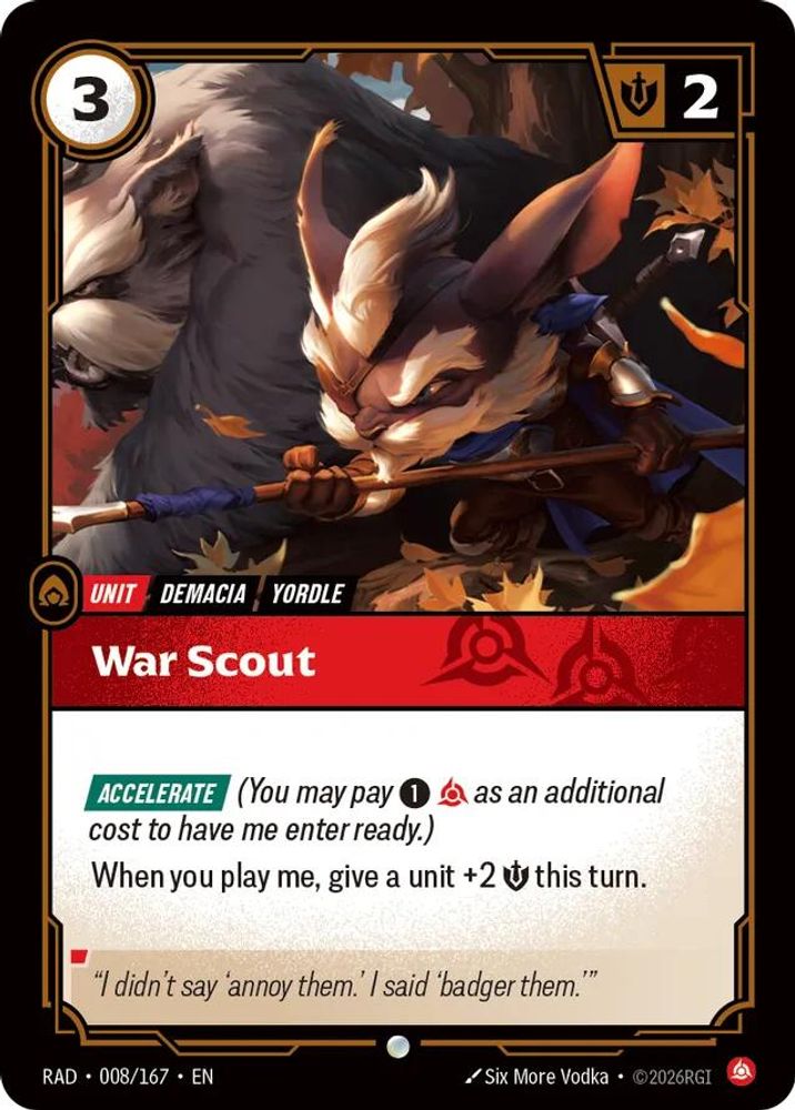 War Scout 008/167 Common Radiance