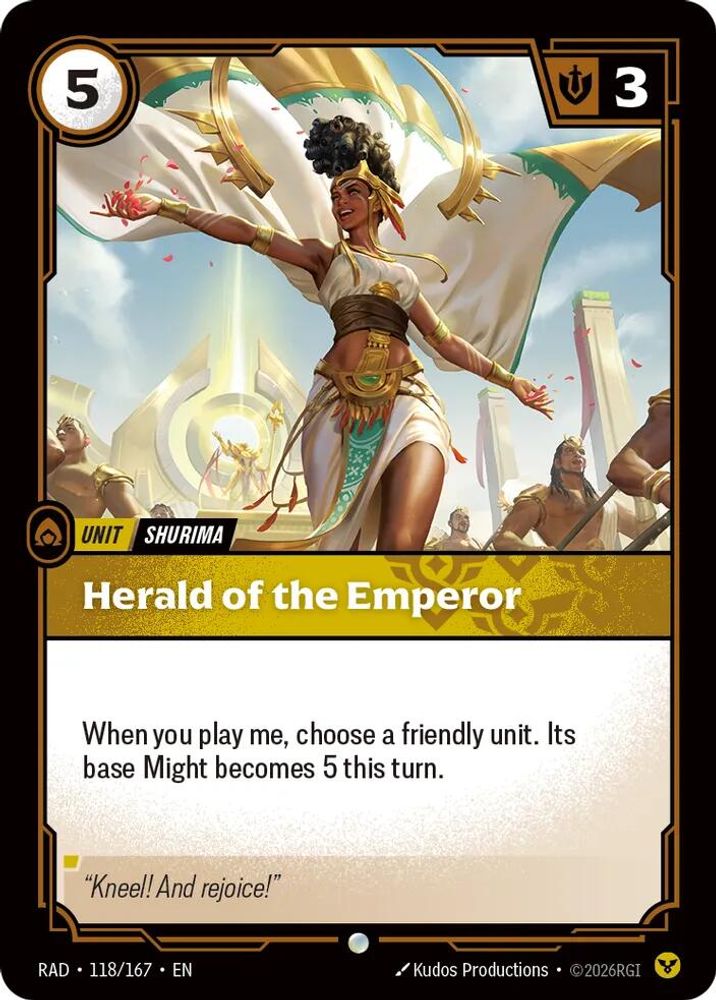 Herald of the Emperor 118/167 Common Radiance