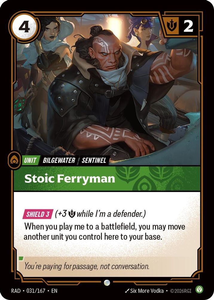 Stoic Ferryman 031/167 Common Radiance Riftbound Foil NM