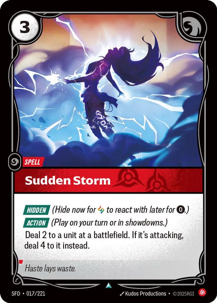 Sudden Storm 017/221 Uncommon Spiritforged