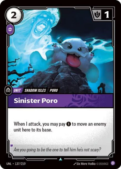 Sinister Poro 137/219 Uncommon Unleashed