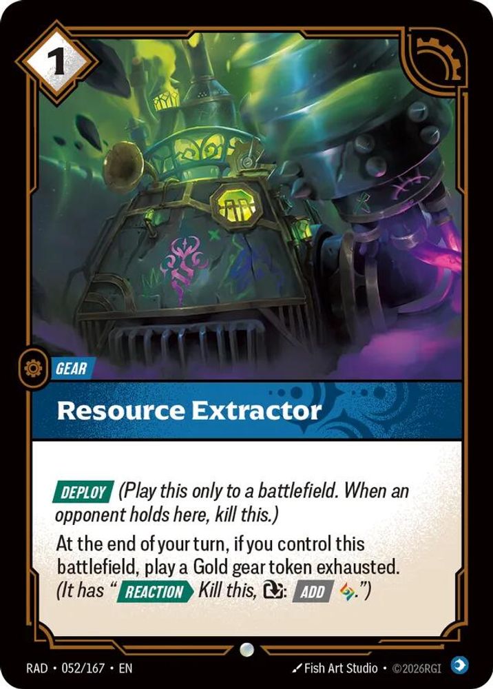 Resource Extractor 052/167 Common Radiance Riftbound NM