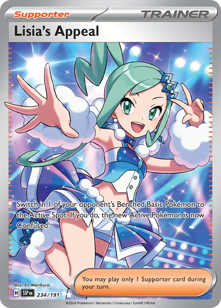Lisia's Appeal 234/191 Double Rare Surging Sparks Pokemon Holo NM