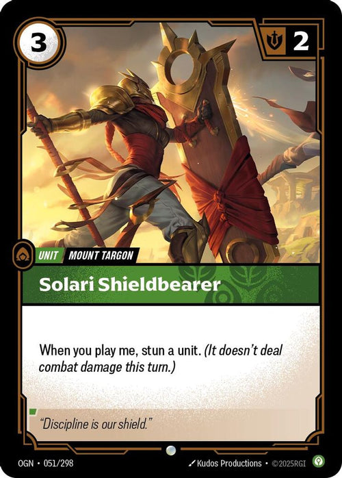 Solari Shieldbearer 051/298 Common Origins