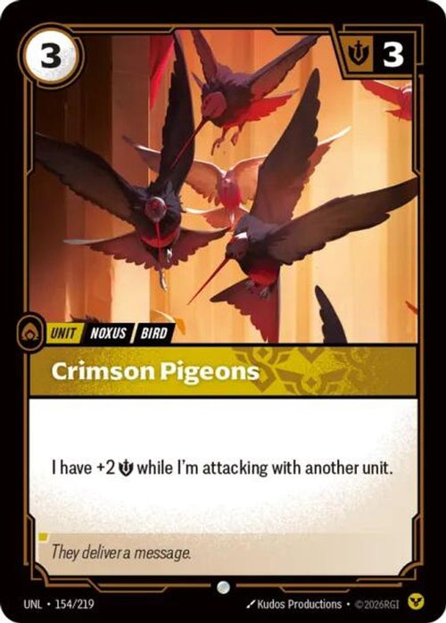 Crimson Pigeons 154/219 Common Unleashed