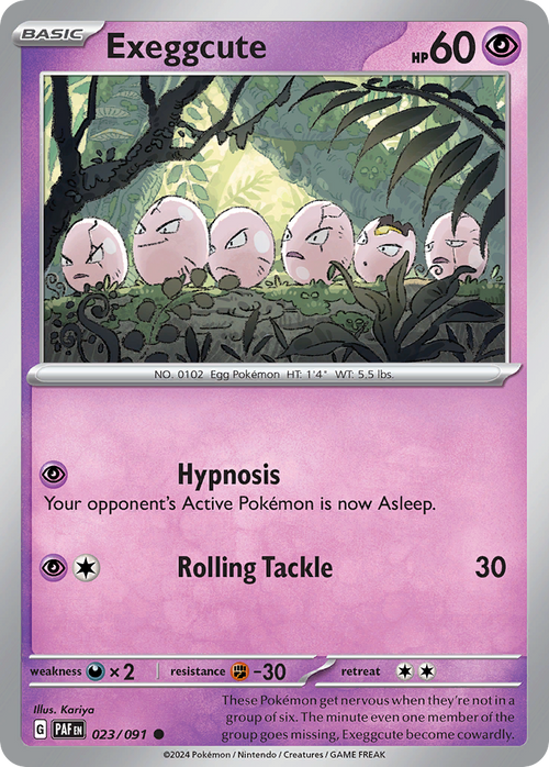 Exeggcute 023/091 Common Paldean Fates