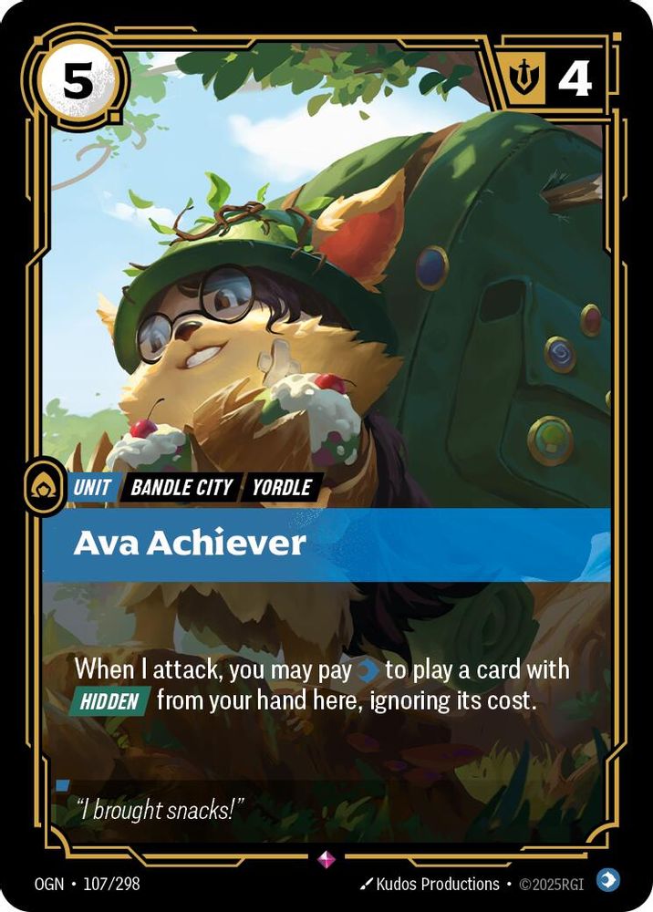 Ava Achiever 107/298 Rare Origins Foil