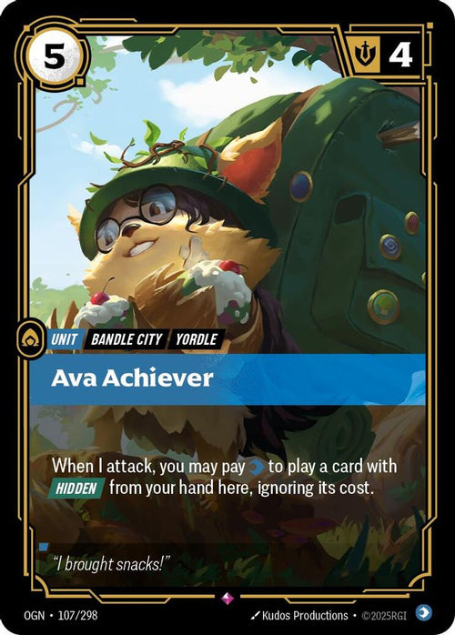 Ava Achiever 107/298 Rare Origins Foil