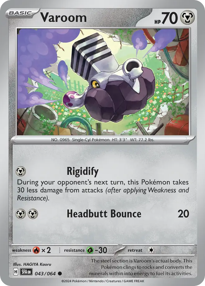 Varoom 043/064 Common Shrouded Fable Pokemon NM