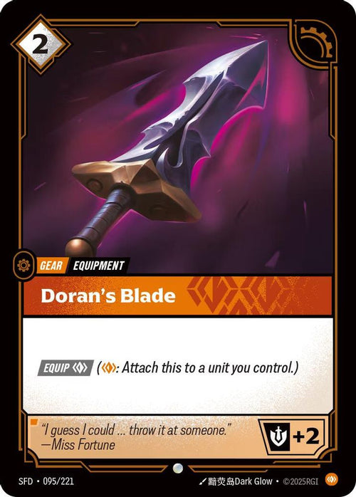 Doran's Blade 095/221 Common Spiritforged