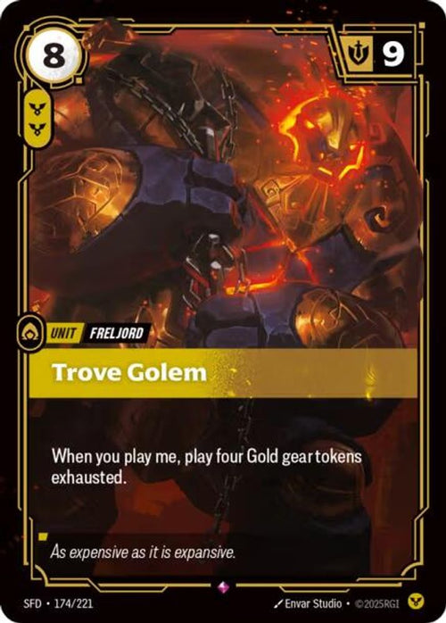 Trove Golem 174/221 Rare Spiritforged Foil