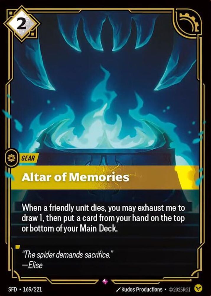 Altar of Memories 169/221 Rare Spiritforged Foil