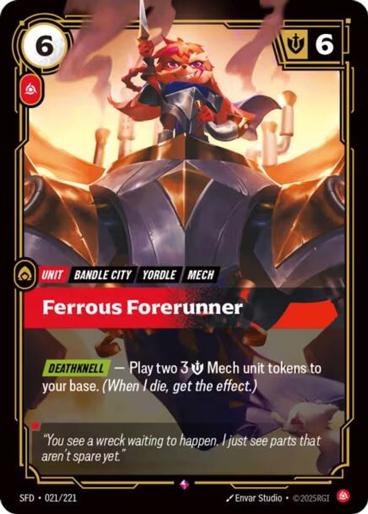 Ferrous Forerunner 021/221 Rare Spiritforged Foil