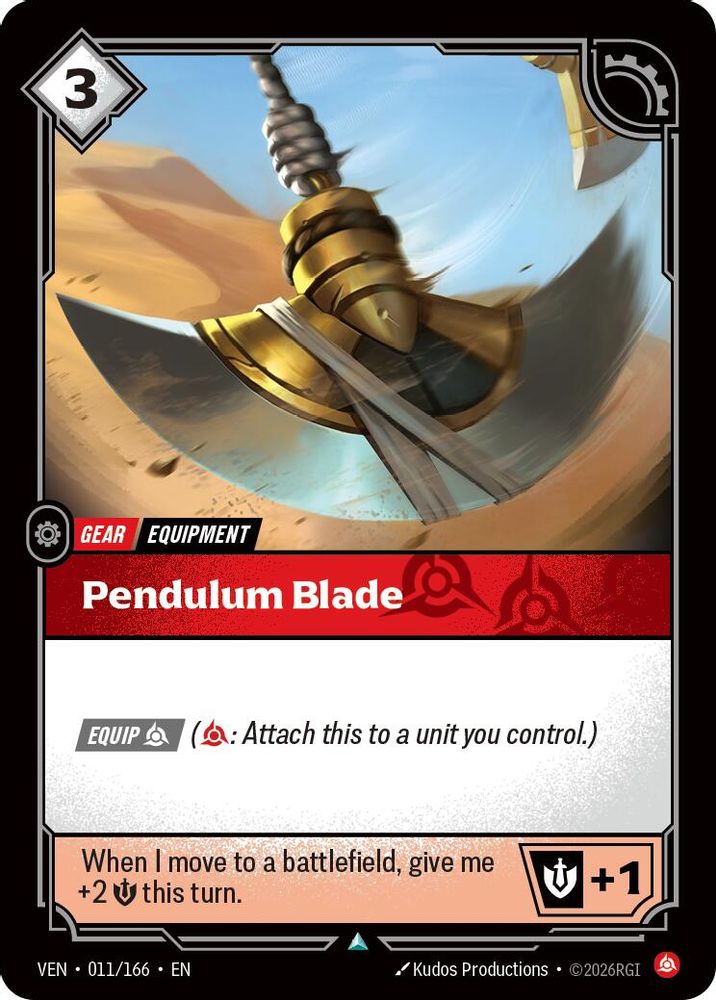 Pendulum Blade 011/166 Uncommon Vendetta