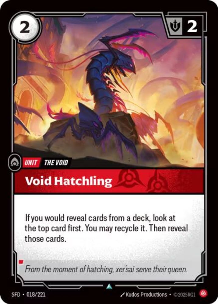 Void Hatchling 018/221 Uncommon Spiritforged