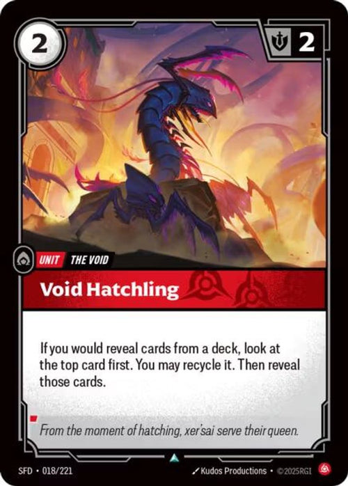 Void Hatchling 018/221 Uncommon Spiritforged