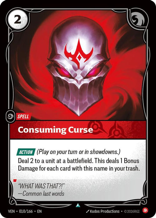 Consuming Curse 010/166 Uncommon Vendetta
