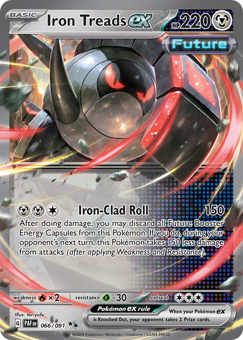 Iron Treads ex 066/091 Double Rare Paldean Fates Holo