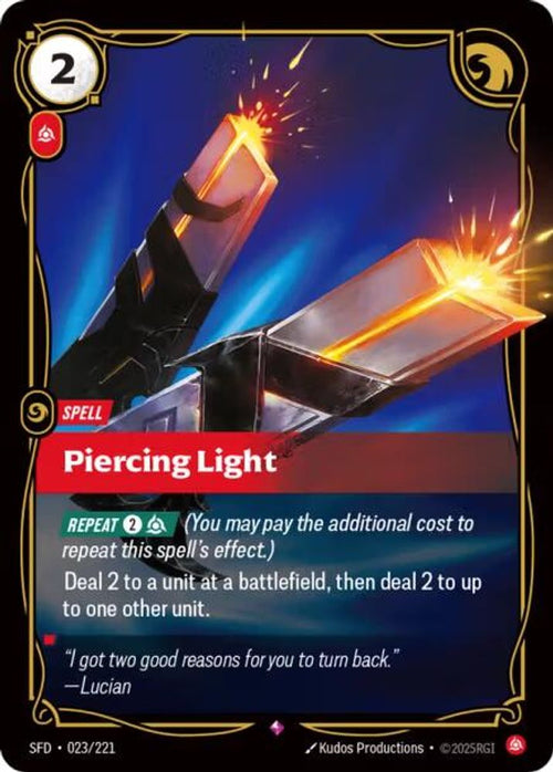 Piercing Light 023/221 Rare Spiritforged Foil