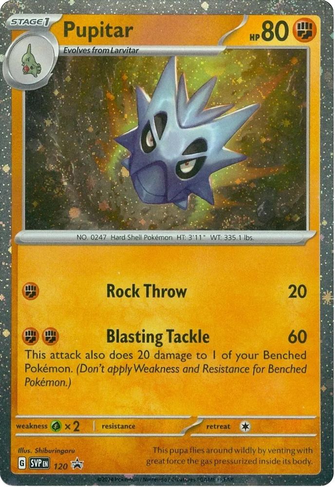 Pupitar 120 Holo Promo Scarlet & Violet Promo