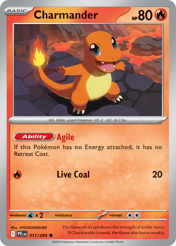 Charmander 011/094 Common Phantasmal Flames
