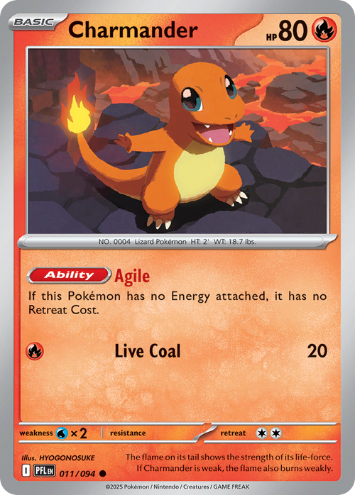 Charmander 011/094 Common Phantasmal Flames