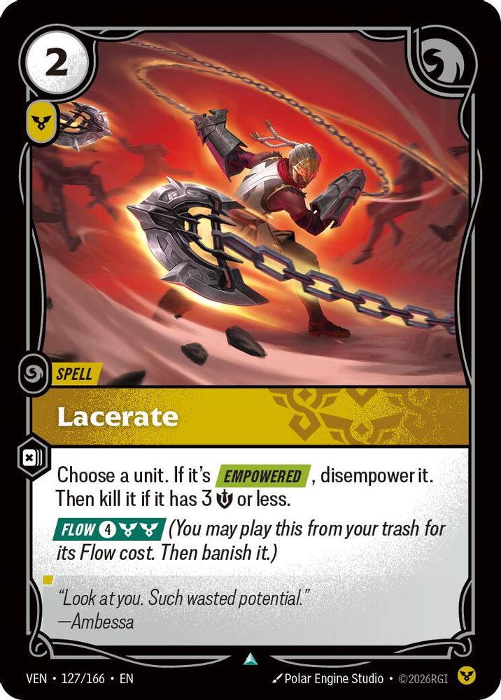 Lacerate 127/166 Uncommon Vendetta
