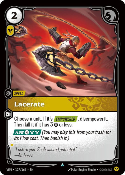 Lacerate 127/166 Uncommon Vendetta
