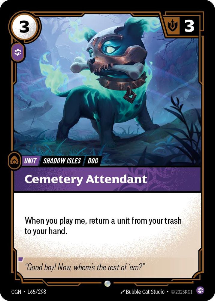 Cemetery Attendant 165/298 Common Origins