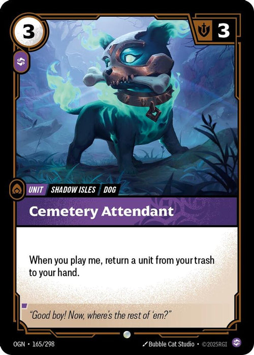 Cemetery Attendant 165/298 Common Origins