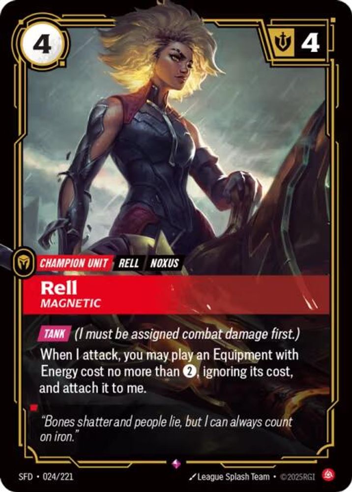 Rell - Magnetic 024/221 Rare Spiritforged Foil
