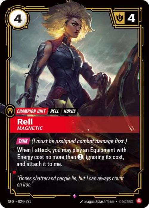 Rell - Magnetic 024/221 Rare Spiritforged Foil