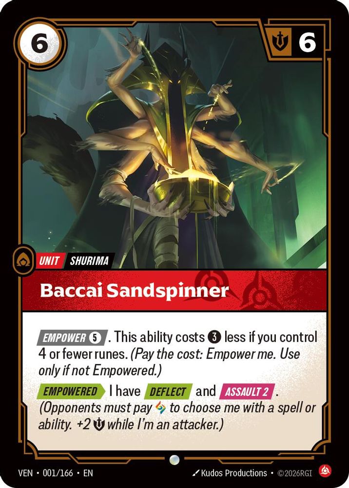 Baccai Sandspinner 001/166 Common Vendetta