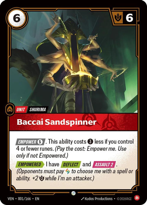 Baccai Sandspinner 001/166 Common Vendetta