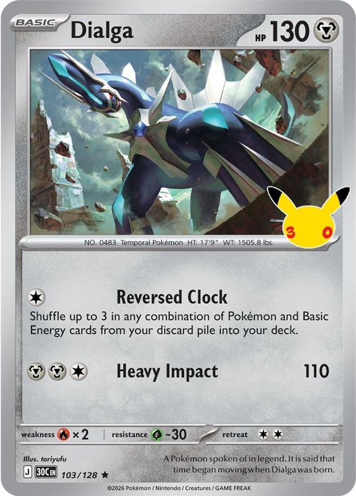 Dialga 103/128 Rare ME: 30th Celebration Holo
