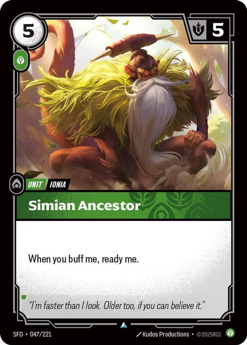 Simian Ancestor 047/221 Uncommon Spiritforged