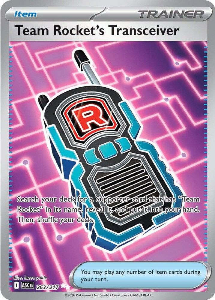 Team Rocket's Transceiver 263/217 Ultra Rare Ascended Heroes Holo