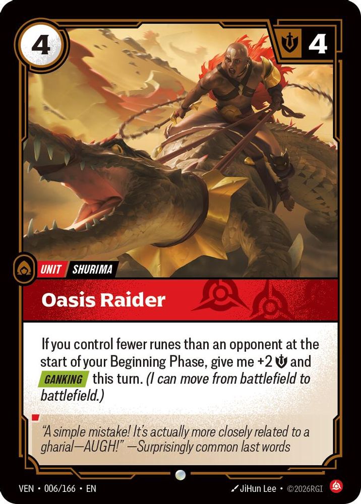Oasis Raider 006/166 Common Vendetta