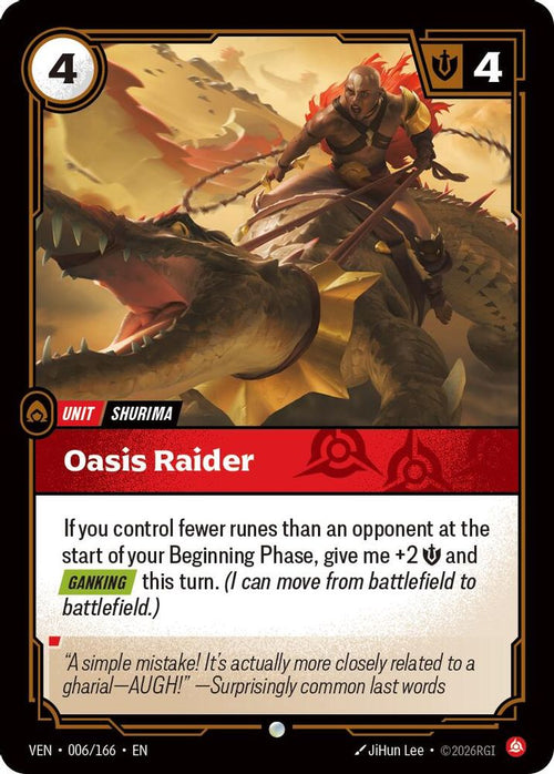 Oasis Raider 006/166 Common Vendetta