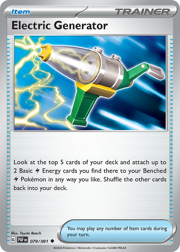 Electric Generator 079/091 Uncommon Paldean Fates