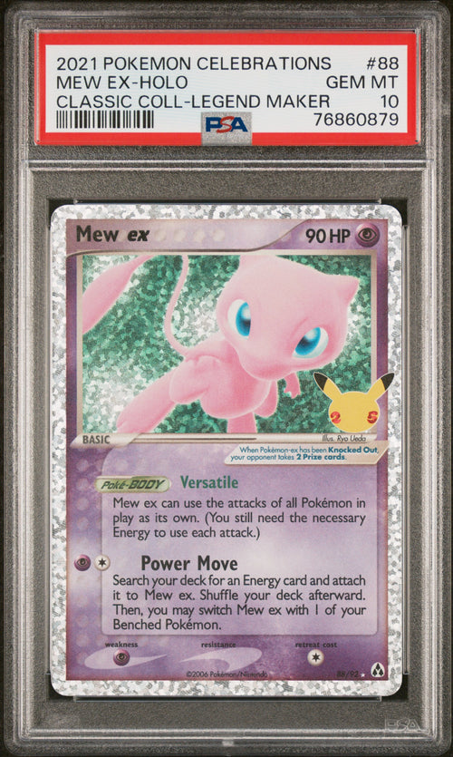 Mew EX Holo 88 Celebrations Classic Collection Pokemon PSA 10 Gem Mint