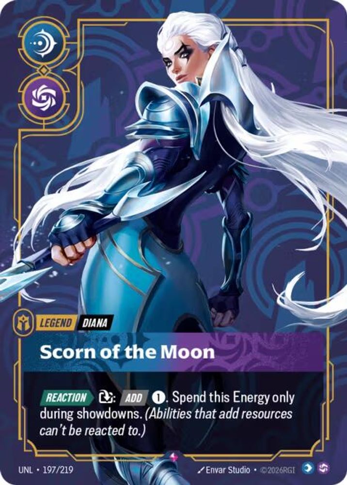 Diana - Scorn of the Moon 197/219 Rare Unleashed Foil