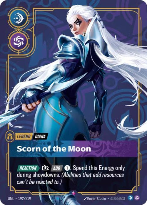 Diana - Scorn of the Moon 197/219 Rare Unleashed Foil