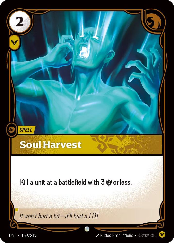 Soul Harvest 159/219 Common Unleashed