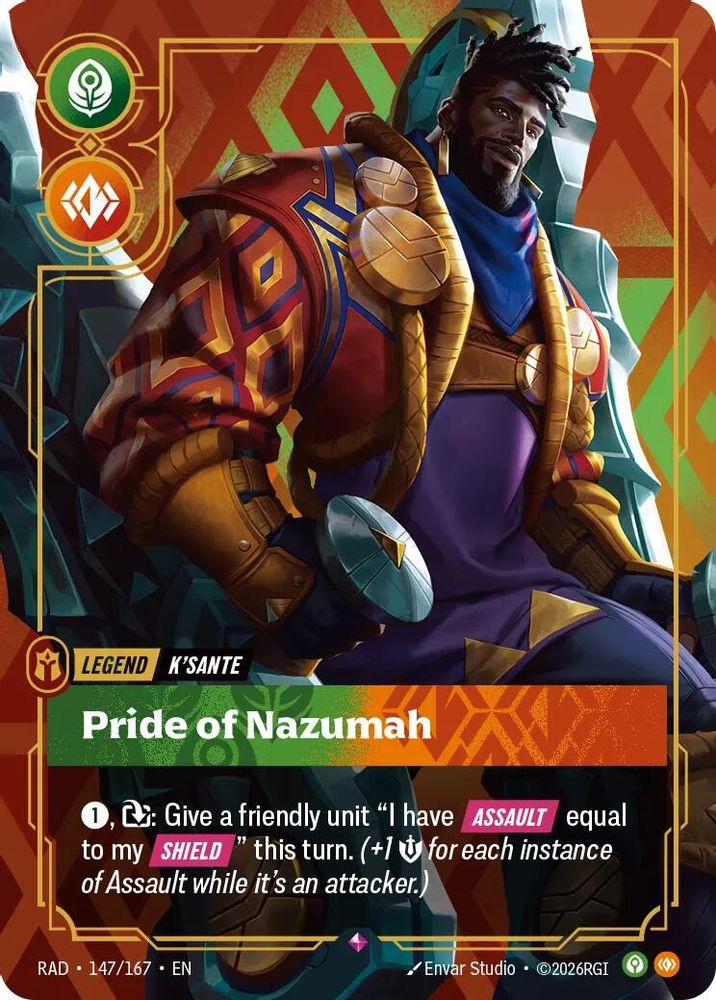 K'Sante, Pride of Nazumah 147/167 Rare Radiance Foil