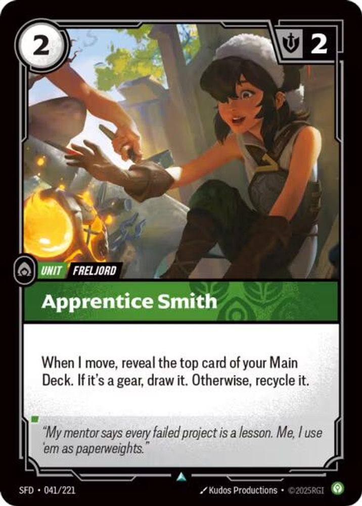Apprentice Smith 041/221 Uncommon Spiritforged