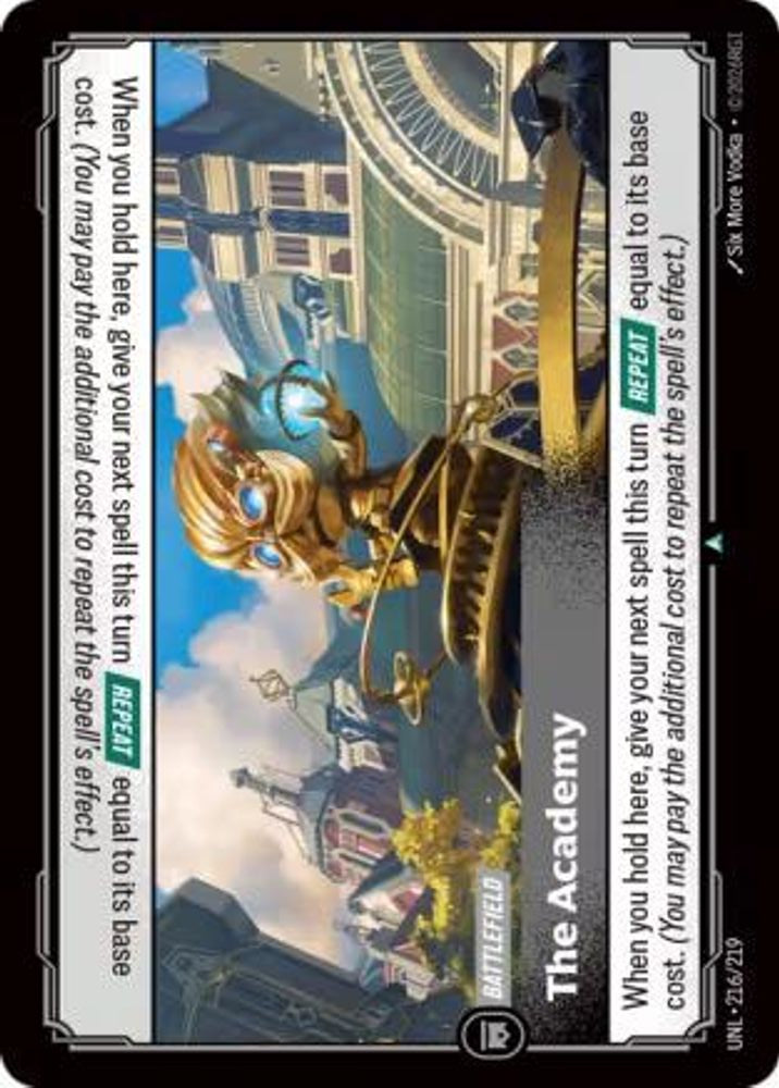 The Academy 216/219 Uncommon Unleashed