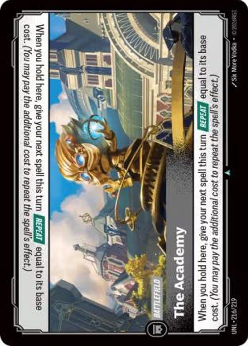 The Academy 216/219 Uncommon Unleashed