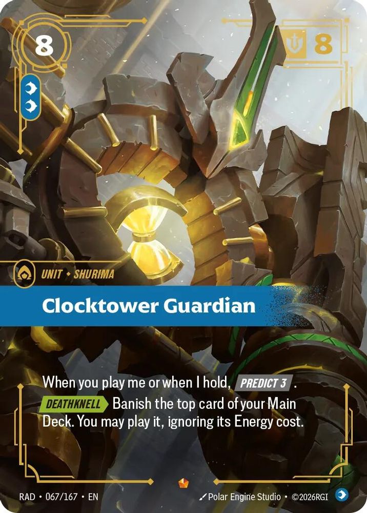 Clocktower Guardian 067/167 Epic Radiance Riftbound Foil NM